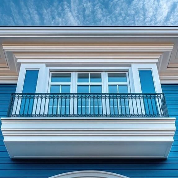 Freshly painted blue coastal home exterior illustrating how long does exterior paint last in James Island’s climate